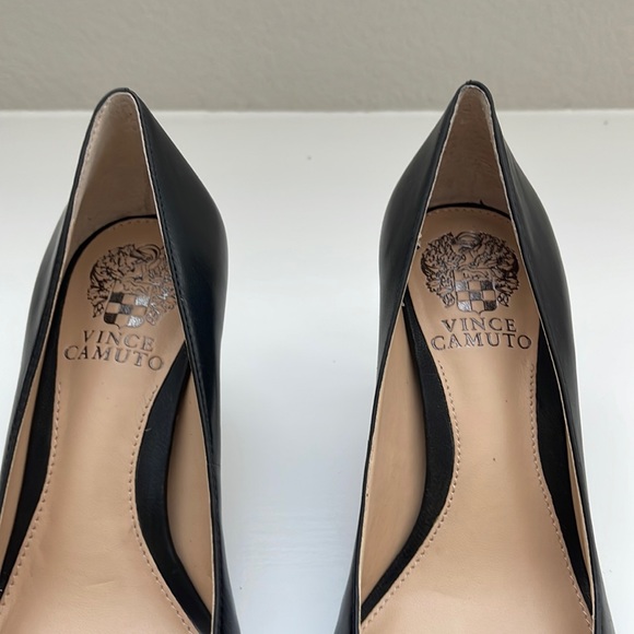 New Vince Camuto Tanela Black Leather Pumps Size 6 - Picture 6 of 6